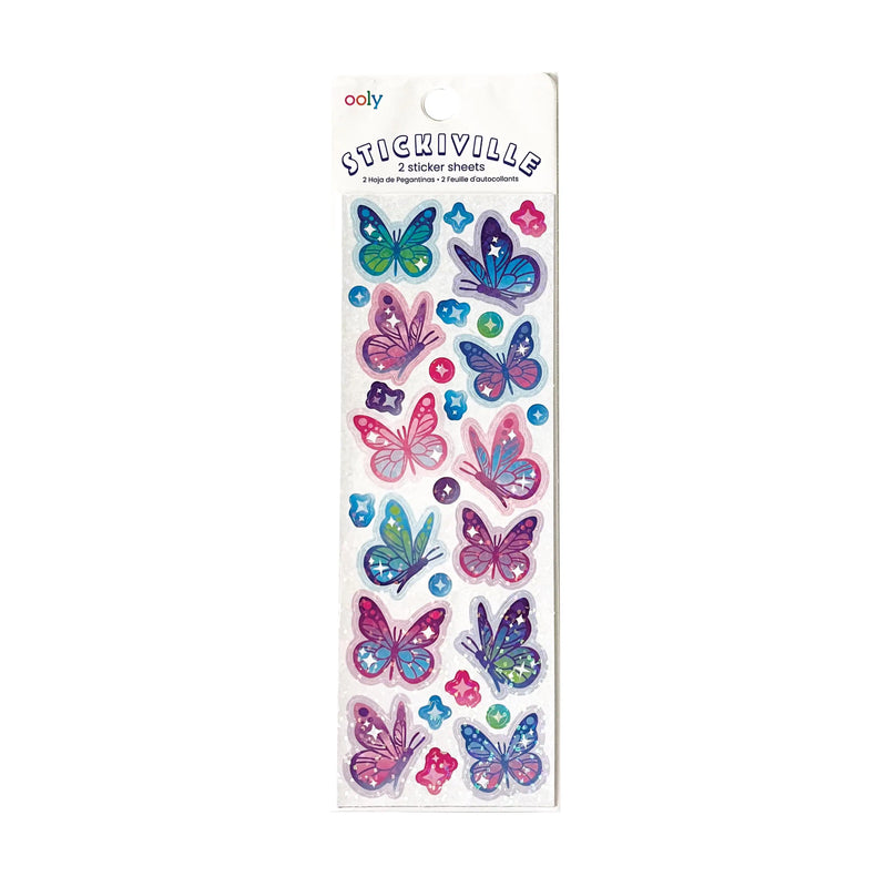 Stickiville Skinny Glittery Butterflies Stickers