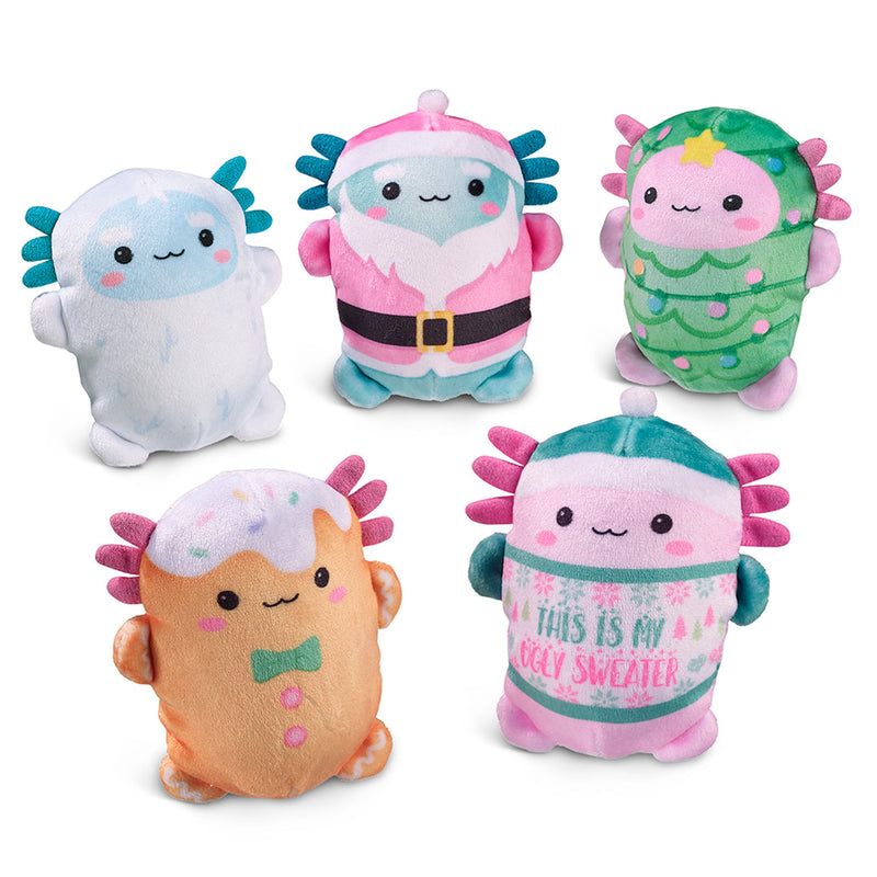 DNA Bubble Stuffed Squishy Friends - A Very Axolotl Christmas