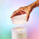 Lifelines Flameless Candle Diffuser - Frosted Glass Cream