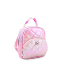 Quilted Metallic Color Block Micro Mini Backpack - Toyology Toys