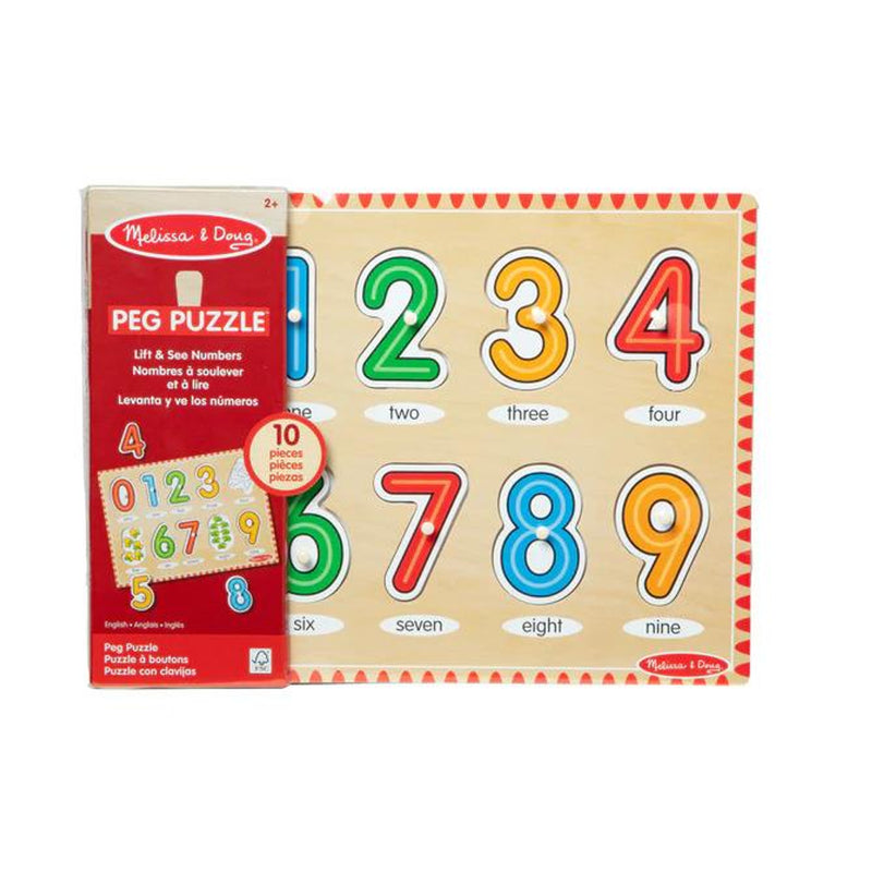 Peg Puzzle Lift & See - Numbers