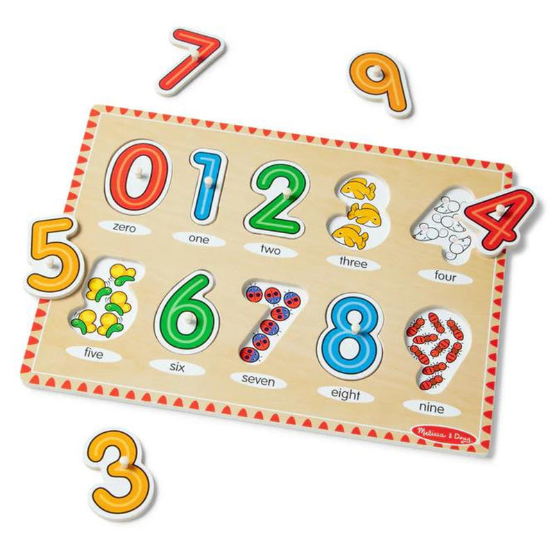 Peg Puzzle Lift & See - Numbers