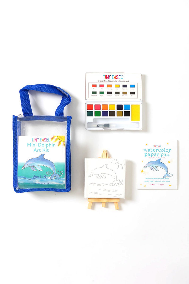 Tiny Easel Mini Turtle Art Kit