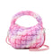 Quilted Scrunchies Mini Hobo Crossbody Bag - Cotton Candy Ombre