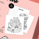 Cozy Art Food Coloring Book