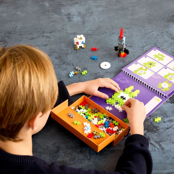 Plus Plus Puzzle by Number - Activity Pad - Space