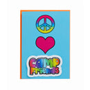 Peace Love Camp Friends Greeting Card