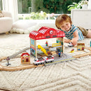 Portable Train Station Set - Toyology Toys
