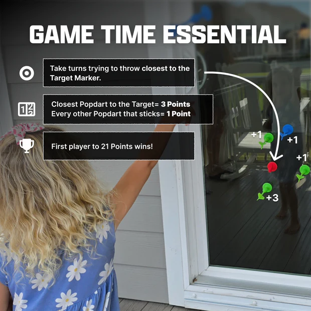 Popdarts Rookie - Red and Yellow