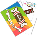 How's it Rollin' Greeting Card with 2" Rhinestone Sticker