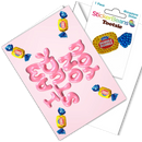 I'm Stuck On You Greeting Card with 2" Rhinestone Sticker