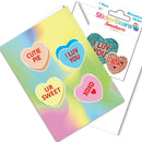 Sweethearts Greeting Card with 2" Rhinestone Sticker