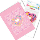 Sweethearts II Greeting Card with 2" Rhinestone Sticker