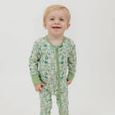 Save the Sea Turtles Bamboo Convertible Baby Pajamas 6-12M - ToyologyToys