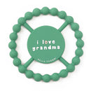 Happy Teether -  I Love Grandma Green