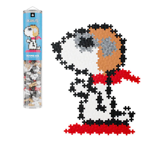 Plus Plus Peanuts Puzzle By Number Tubes - Flying Ace