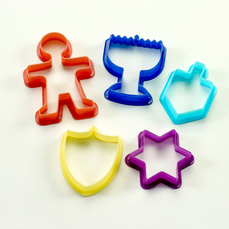 Chanukah Cookie Cutters 5 Shapes