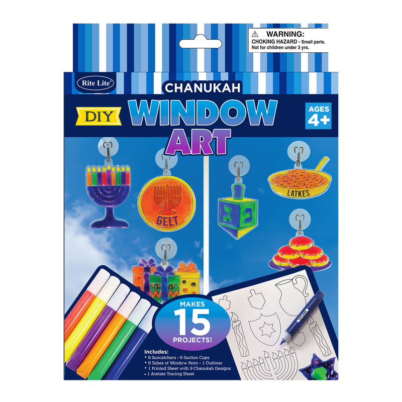 DIY Chanukah Window Art