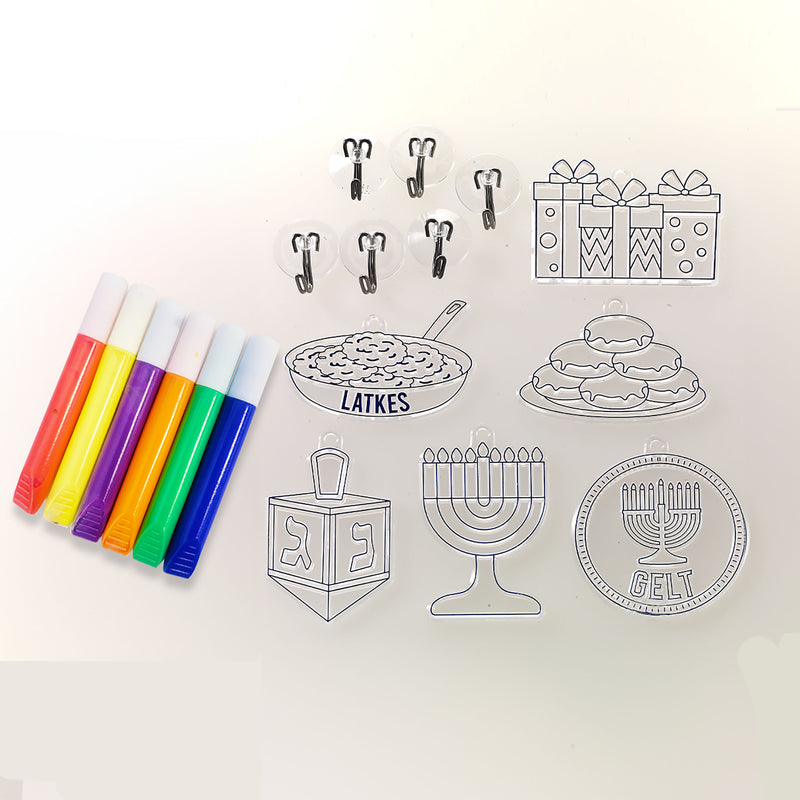 DIY Chanukah Window Art