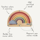 Wooden Magnetic Rainbow Maze