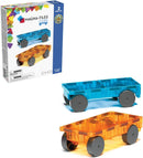 Magna-Tiles Cars 2 Piece Expansion Set Blue/Orange