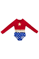 Wonder Girl Swimsuit, Two-Piece, Size 5-6