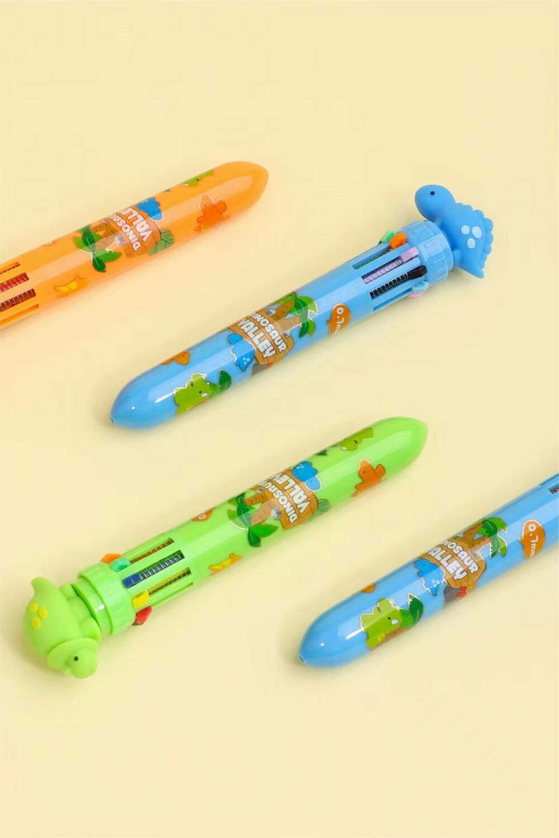 Dinosaur Color Retractable Ball Pen