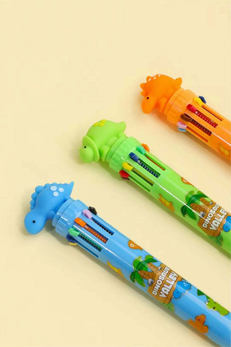 Dinosaur Color Retractable Ball Pen