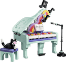 Music Decor Piano with Cat