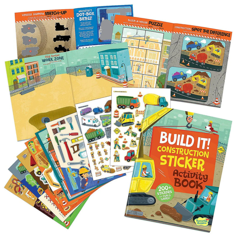 Build It! Construction Activity Book – Toyology Toys