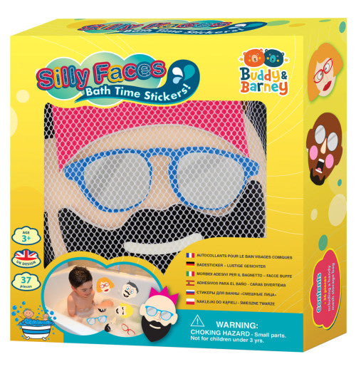 Silly Faces Bath Time Stickers!