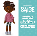 Groovy Girls Doll Brown Skin W/Black Hair - Saige - Toyology Toys