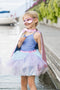 Super Duper Tutu, Cape & Mask Pink & Blue (Size 4-6)