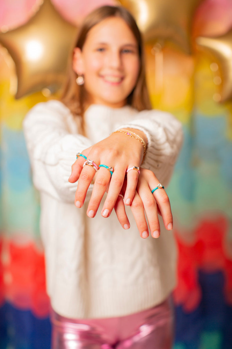 Boutique Chic Crystal Cool Rings (Small)