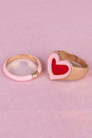 Boutique Chic Tickled Pink Rings (Small)