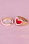 Boutique Chic Tickled Pink Rings (Small)