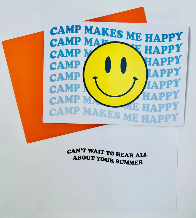 Camp Makes Me Happy Greeting  Card