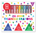 24 Jumbo Triangle Crayons - Toyology Toys
