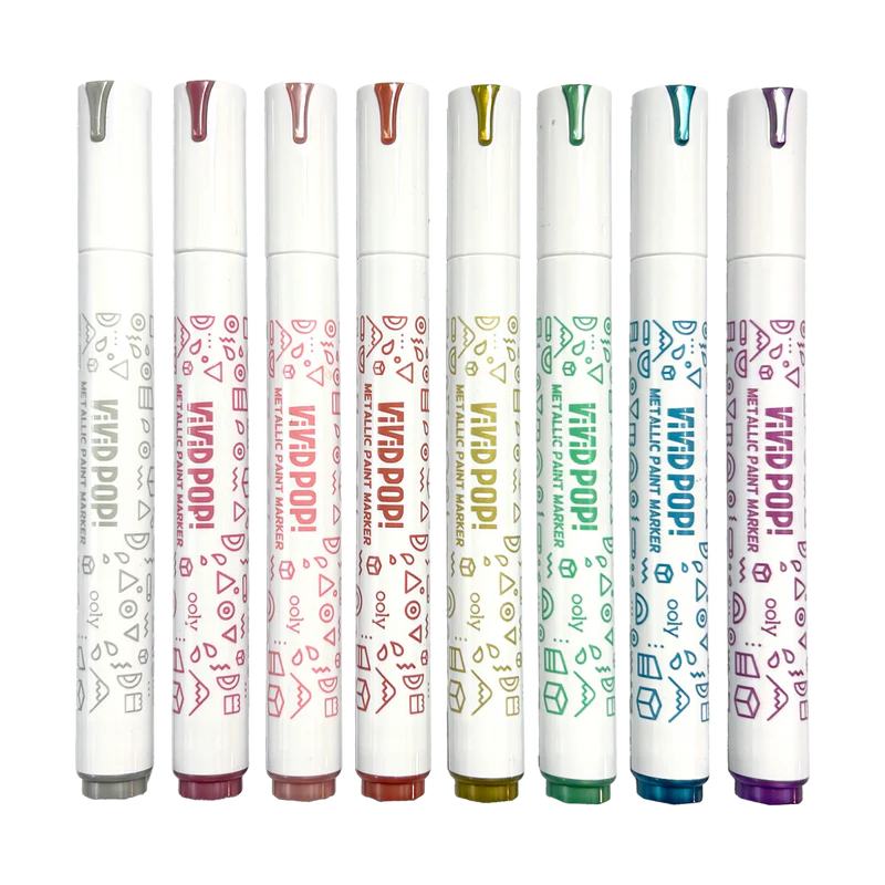 Vivid Pop! Water Based Paint Markers - Metallic