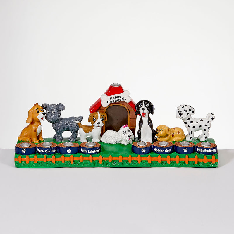 Menorah Dog Lovers - Hand Painted