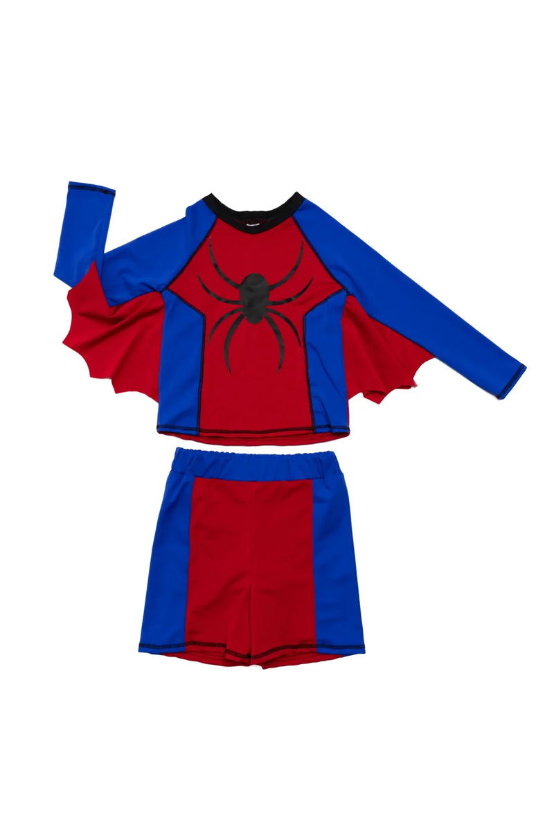 Super Spider Swimsuit, Two-Piece, Size 3-4