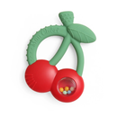 Bitzy Shake Silicone Teether with Rattle - Cherries - Toyology Toys