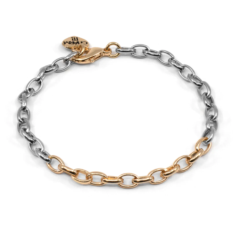 Two-Tone Chain Bracelet
