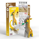 EUGY Giraffe 3D Cardboard model Kit - Toyology Toys