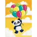 Glitter: Panda With Balloons Card