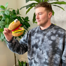 Mini Hamburger Finger Puppet 4"