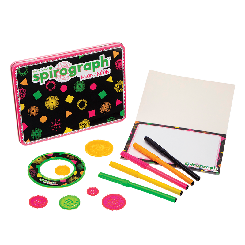 The Original Spirograph Neon Tin