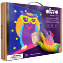 OKTO Sensory Art Coloring w/Clay Set by Numbers - Owl