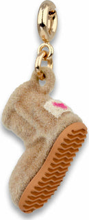 Gold Furry Bootie Charm