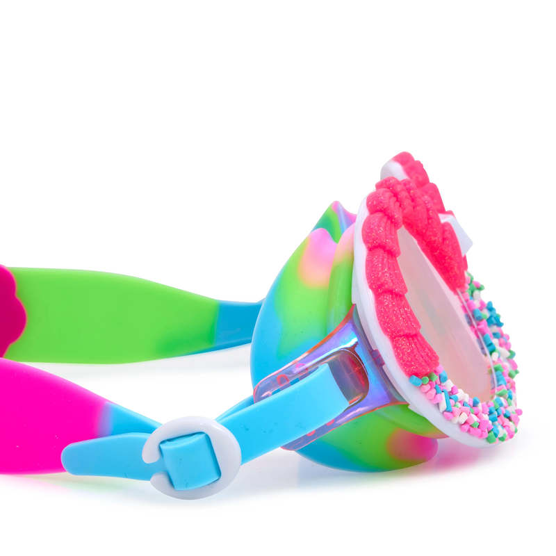 Ice Cream and Sprinkle Round Frame Swim Goggles